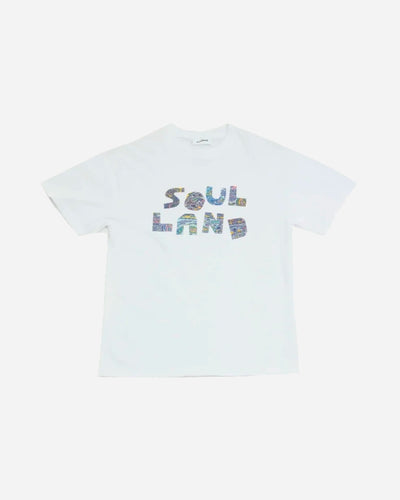 Paisley Logo T-Shirt - White - Soulland - Munkstore.dk