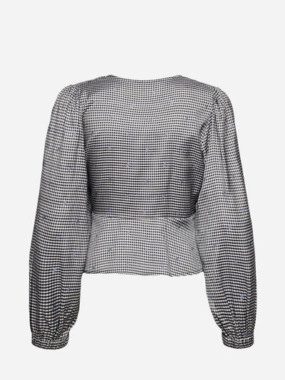 Tanja Top - Grey Check - Munk Store