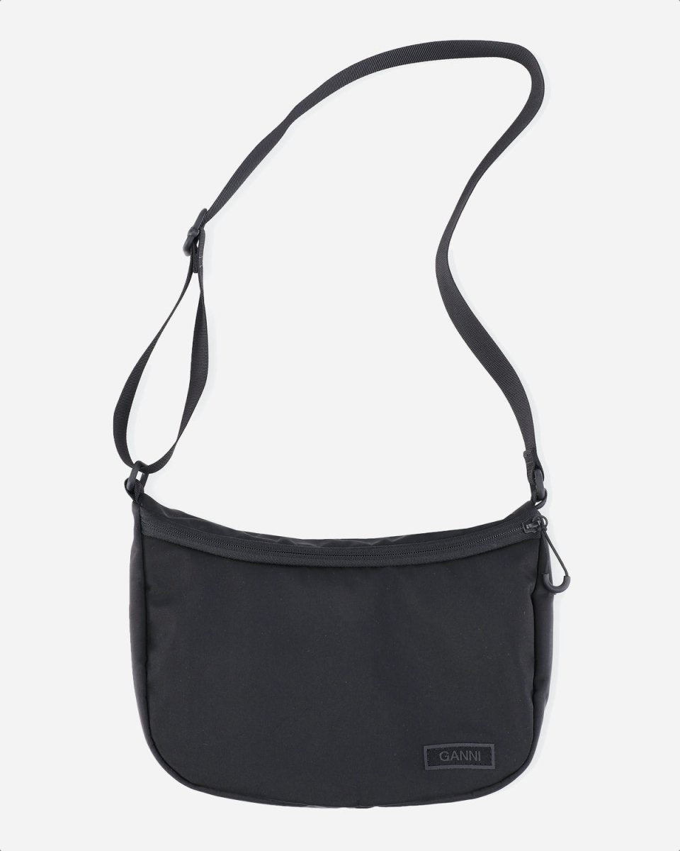 Tech Fabric Shoulder Bag - Black - Munk Store