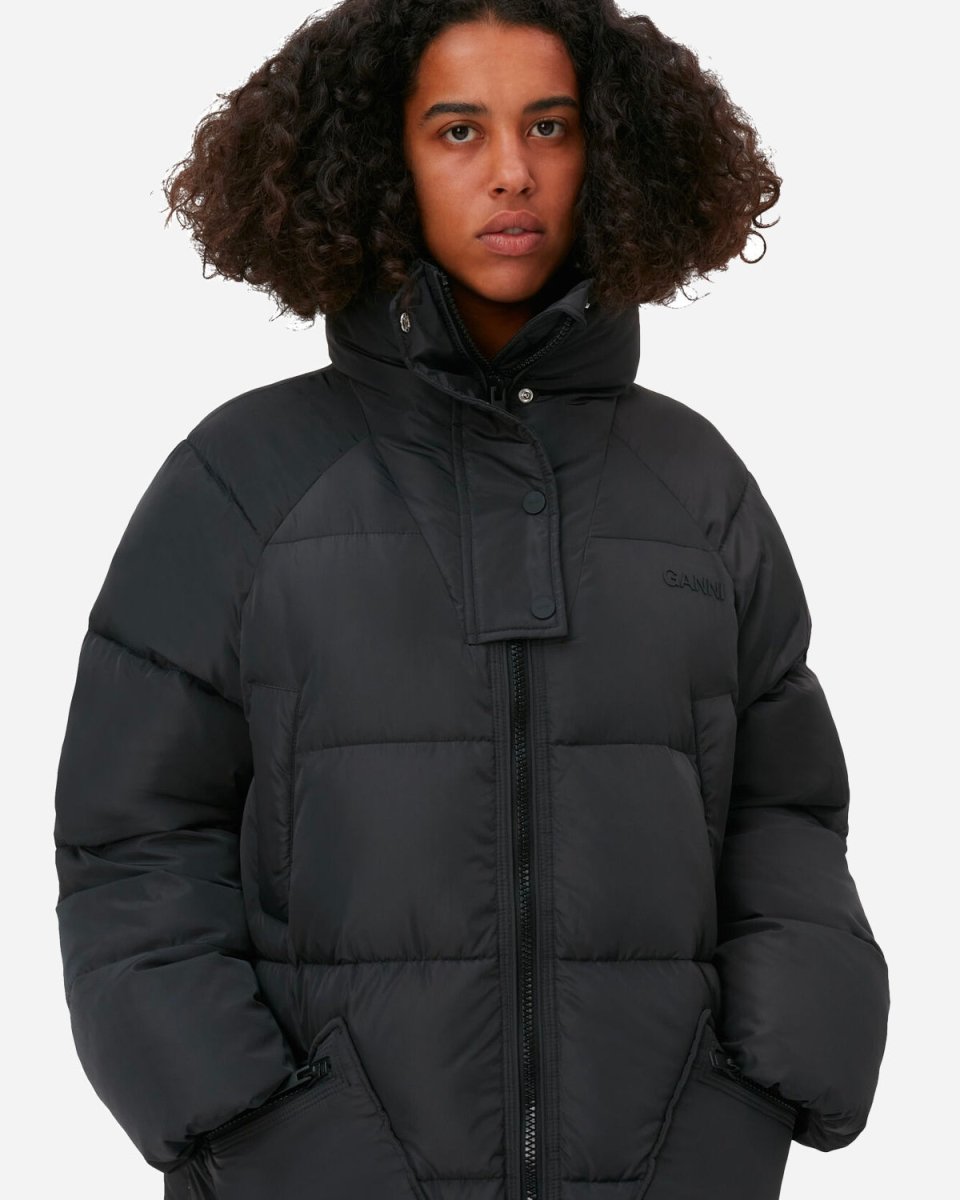 Tech Puffer Oversized Coat - Phantom - Munk Store