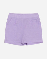 Teen Dana Check Shorts - Light Purple