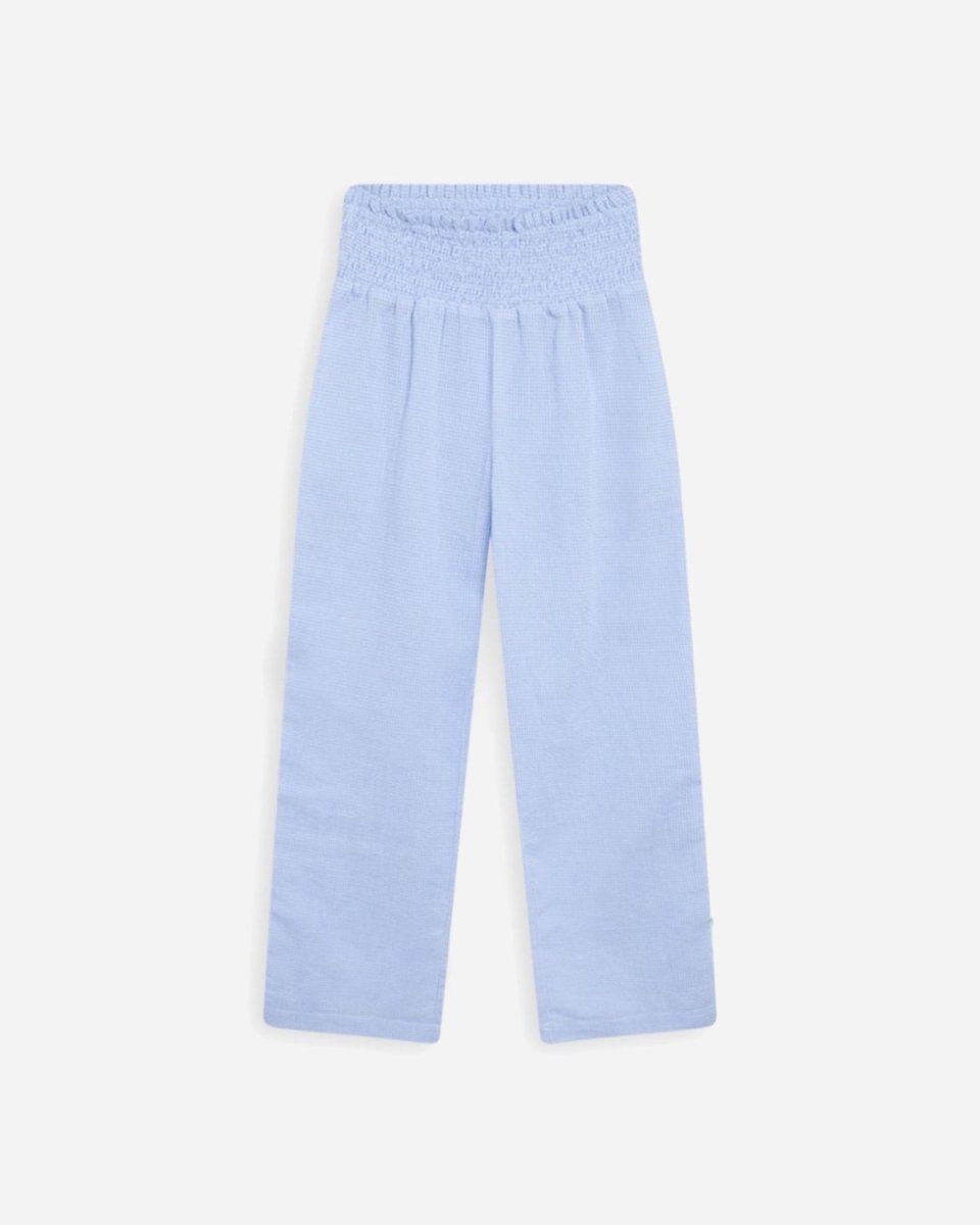 Teen Lissi Check Cropped Pant- Light Blue - Munk Store