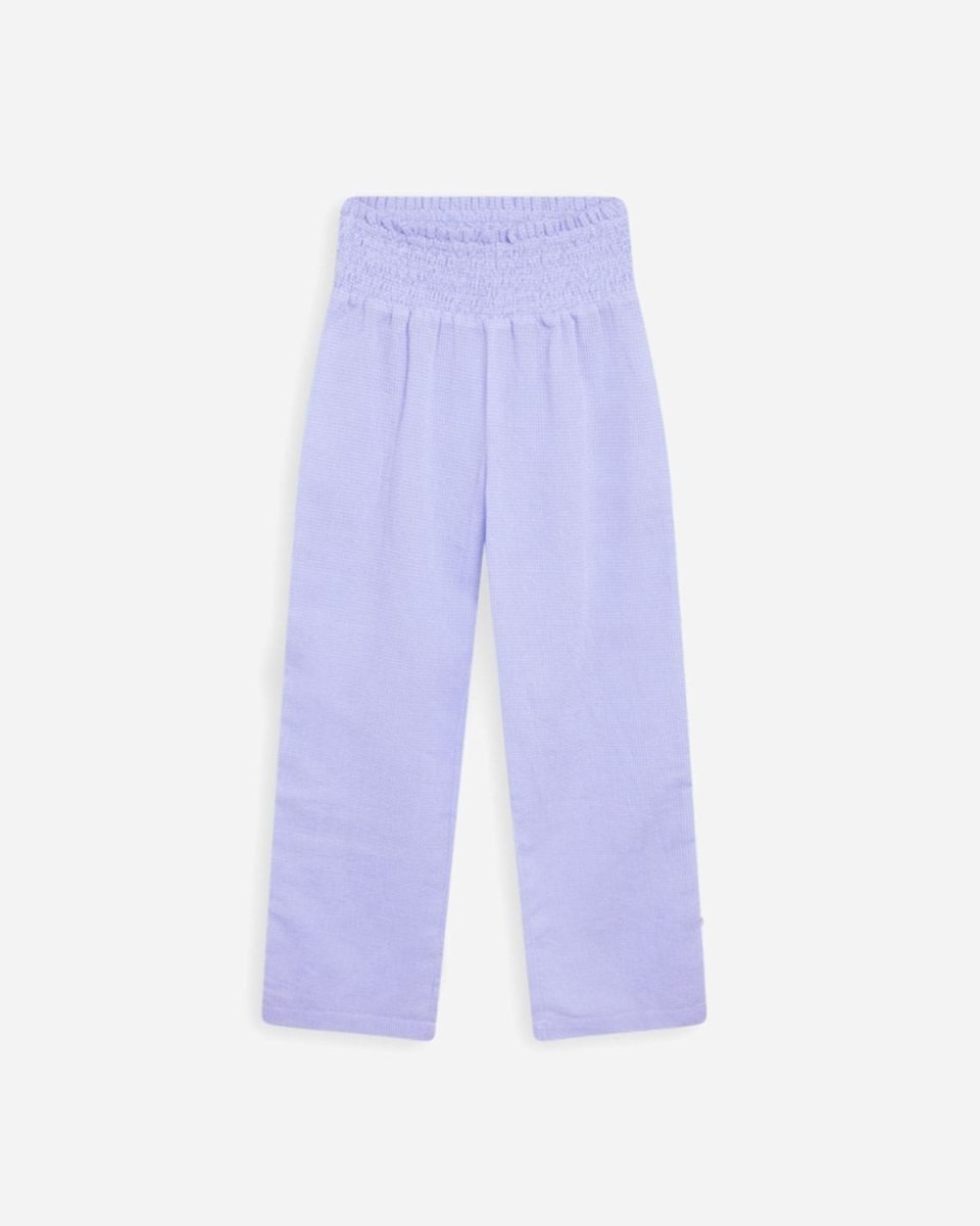 Teen Lissi Check Cropped Pant- Light Purple - Munk Store