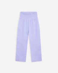 Teen Lissi Check Cropped Pant- Light Purple