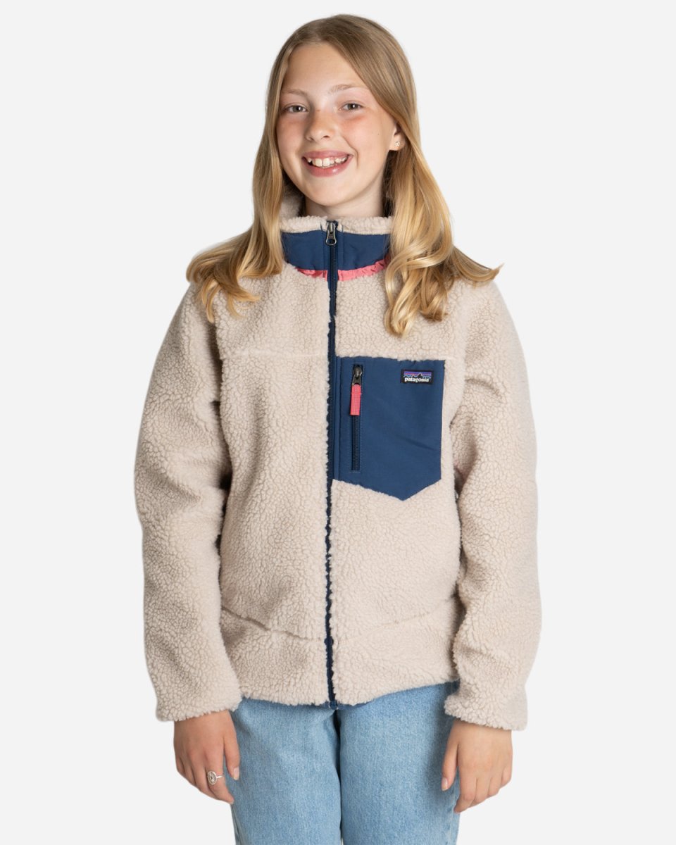 Teens Retro-X Jacket - Natural/Stone Blue - Munk Store