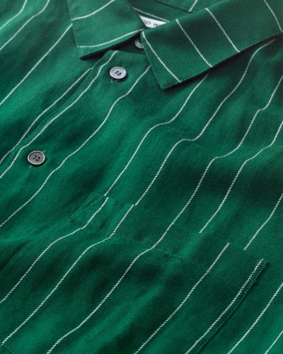 Thor Cotton Linen Shirt - Bottle Green - Munk Store