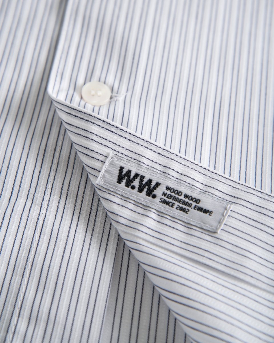 Tyson stripe shirt - White Stripes - Munk Store