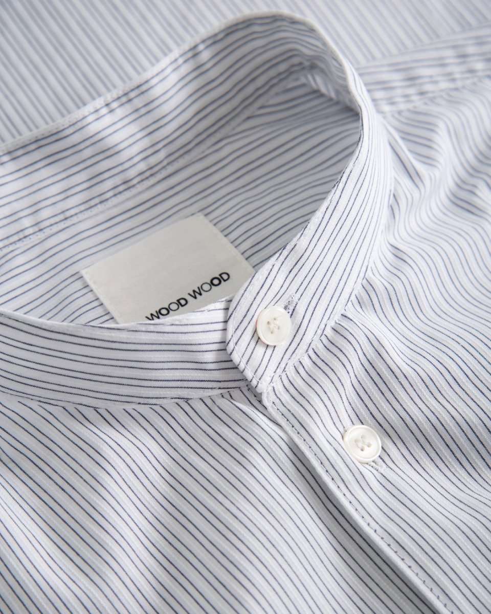 Tyson stripe shirt - White Stripes - Munk Store