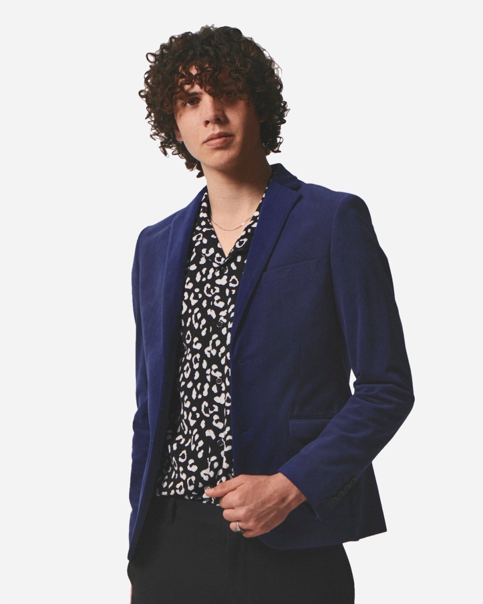 Velvet Blazer Formel - Royal Blue - Munk Store