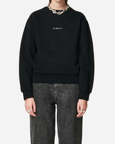 W Bulky Crewneck - Black - Munk Store