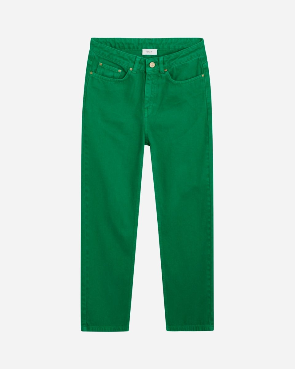 Wide Leg Jeans - Green - Munk Store