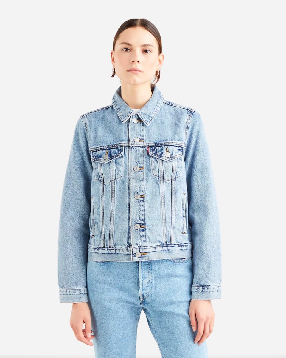 Womens Original Trucker - All Mine Blue fra Levis | Munk