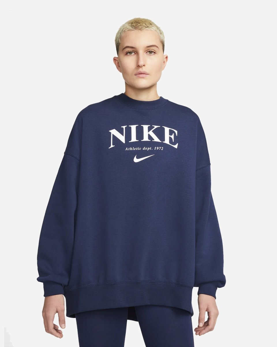 Women's Oversized Sweatshirt - Navy/white - Munk Store
